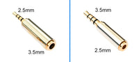 HKM-669203 2.5mm Male to 3.5mm Female Headset Adapter for Mobile Phones