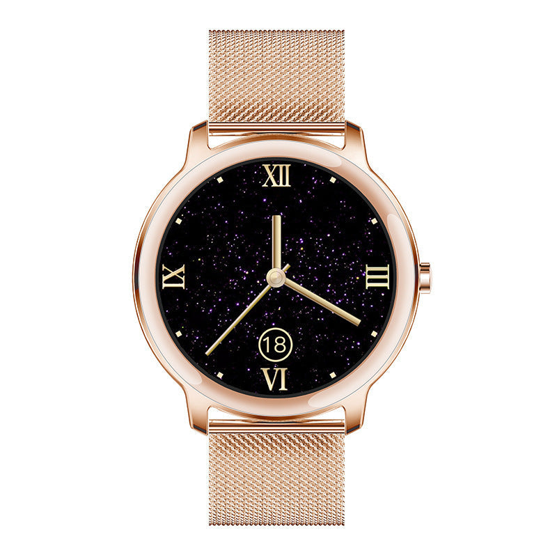 HKM-669331 Customizable Smart Watch with Heart Rate Monitor, 1.1 inch TFT Screen, Silicone Wristband, Magnetic Charging, Waterproof