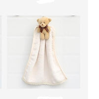 HKM-669395 Coral Velvet Microfiber Dish Towel - Absorbent Bathroom Hanging Towel in Beige, Khaki, Glutinous Rice, Dark Coffee