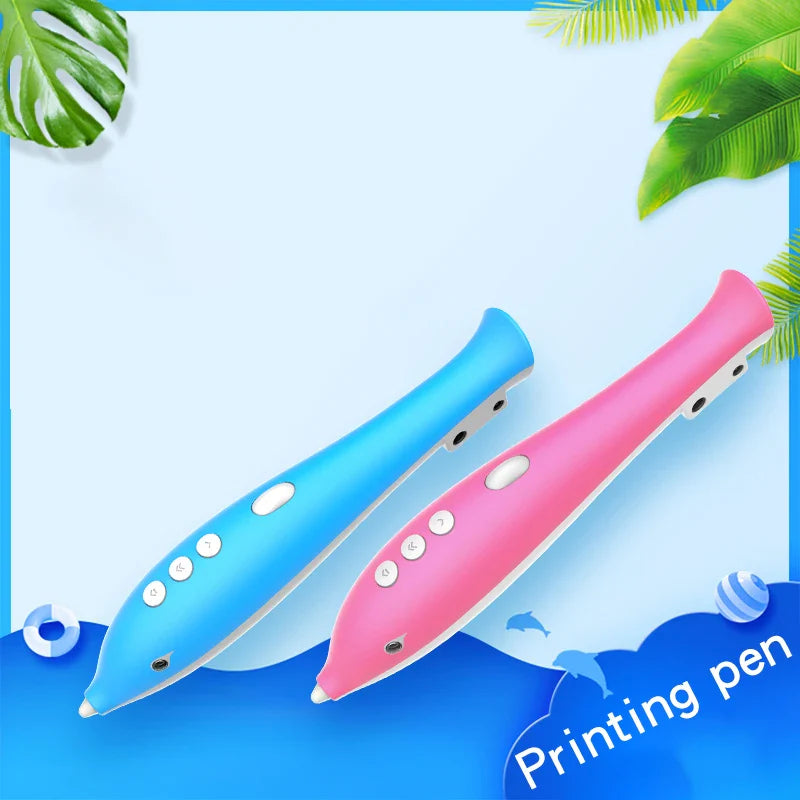 HKM-669395 Multicolor PCL Filament 3D Printing Pen for Kids – Creative DIY Educational Toy