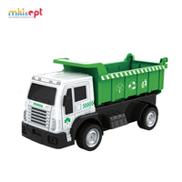 HKM-669459 Remote Control Green Garbage Truck Toy for Indoor and Outdoor Play, Ages 2-7