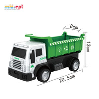 HKM-669459 Remote Control Green Garbage Truck Toy for Indoor and Outdoor Play, Ages 2-7