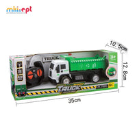 HKM-669459 Remote Control Green Garbage Truck Toy for Indoor and Outdoor Play, Ages 2-7