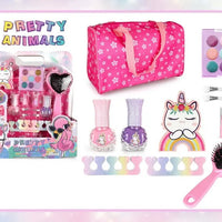 HKM-669779 Kids Pretend Play Makeup Set with Nail Polish for Girls, Ages 2-13