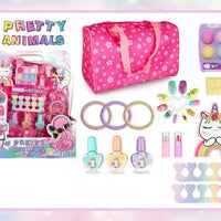 HKM-669779 Kids Pretend Play Makeup Set with Nail Polish for Girls, Ages 2-13