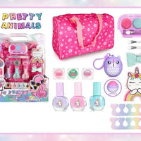 HKM-669779 Kids Pretend Play Makeup Set with Nail Polish for Girls, Ages 2-13