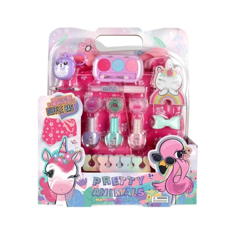 Kids Pretend Play Makeup Set with Nail Polish for Girls, Ages 2-13