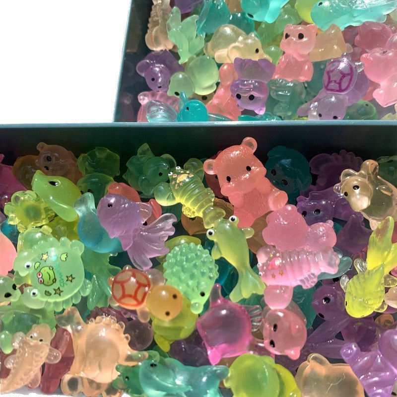 HKM-669779 Luminous Mini Animal Ornaments Blind Bag for Kids Ages 3-6
