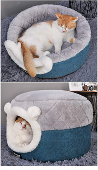HKM-669779 Warm Cloth Cat Nest - Cozy Pet Hideaway, Available in Two Sizes (S & M)