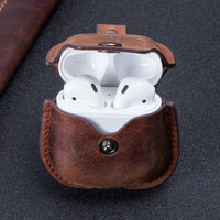 HKM-669843 Leather Earphone Case with Keychain for iPhone Models