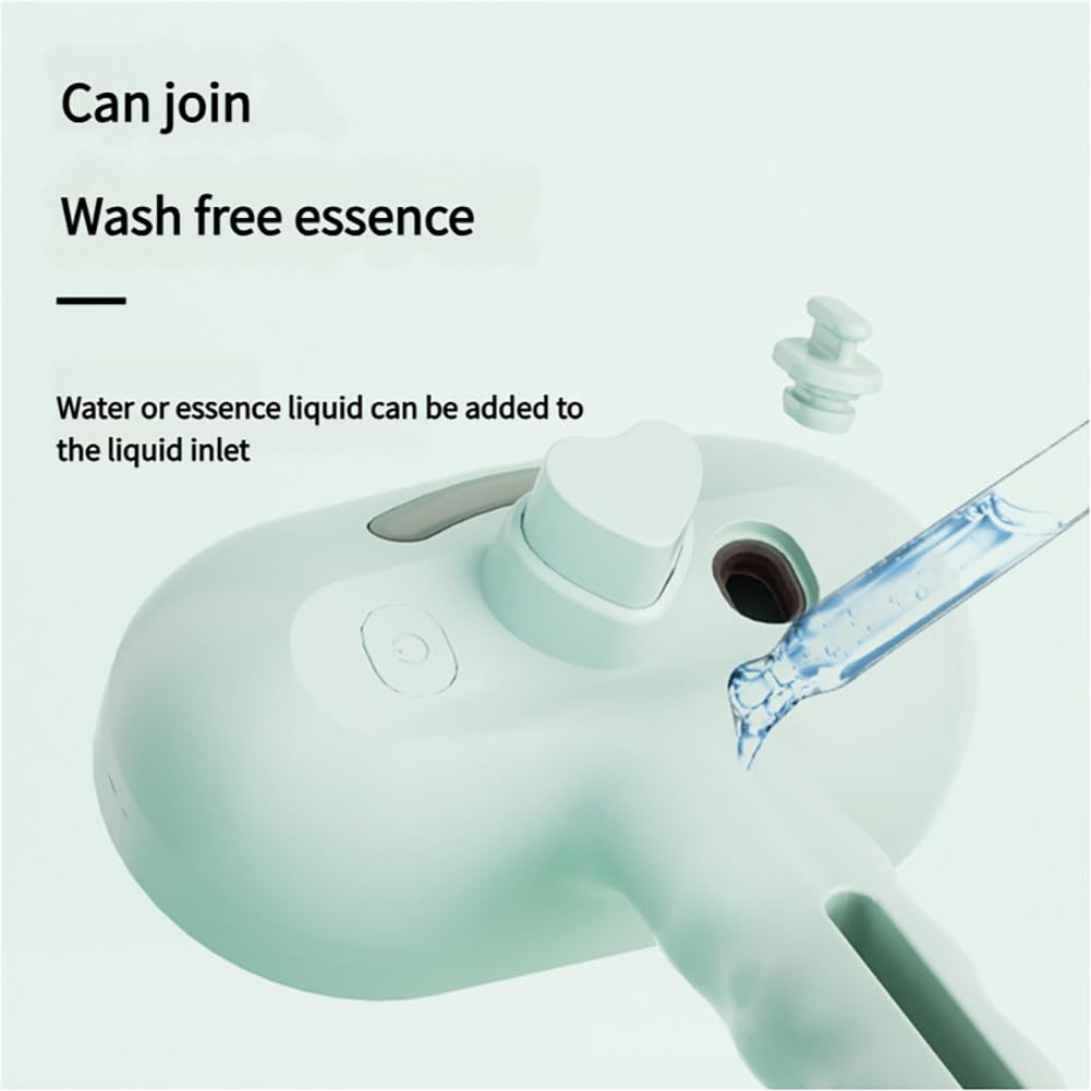 HKM-669907 3-in-1 Self-Cleaning Pet Steam Brush for Horses, Dogs, and Cats with Silicone Bristle Head