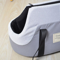 HKM-670163 Breathable Portable One-Shoulder Pet Backpack in Pink, Light Green, and Light Gray