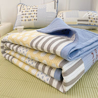 HKM-670291 Quilted Three-Piece Bed Cover Set for Mothers and Children, Polyester Cotton, Various Sizes