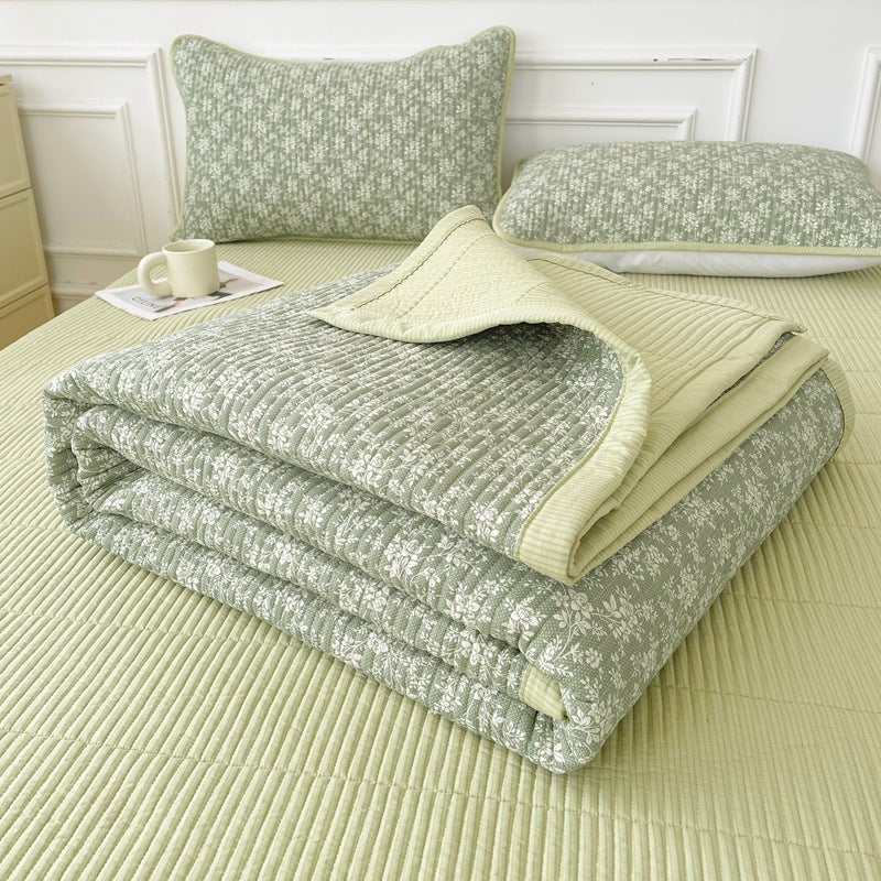 HKM-670291 Quilted Three-Piece Bed Cover Set for Mothers and Children, Polyester Cotton, Various Sizes