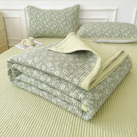 HKM-670291 Quilted Three-Piece Bed Cover Set for Mothers and Children, Polyester Cotton, Various Sizes