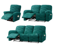 HKM-670355 Elastic Sofa Cover Set with Geometric Pattern - Modern Designs for 1 to 4 Seat Sofas in Various Colors