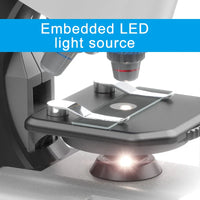 HKM-670547 Portable LED Illuminated Microscope for Kids - Biological Science Lab Set for STEM Learning