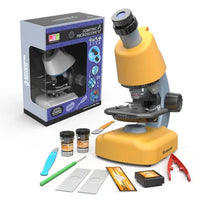 HKM-670547 Portable LED Illuminated Microscope for Kids - Biological Science Lab Set for STEM Learning