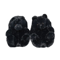 HKM-670803 Cute Plush Teddy Bear Slippers - Soft Indoor Shoes with PP Cotton Filling for All Ages