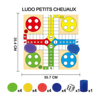HKM-670931 Classic Kids Chess and Ludo Game Set - Family Fun for All Ages