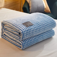 HKM-671123 Solid Color Casual Blanket - Soft Polyester Fiber in Various Sizes and Colors