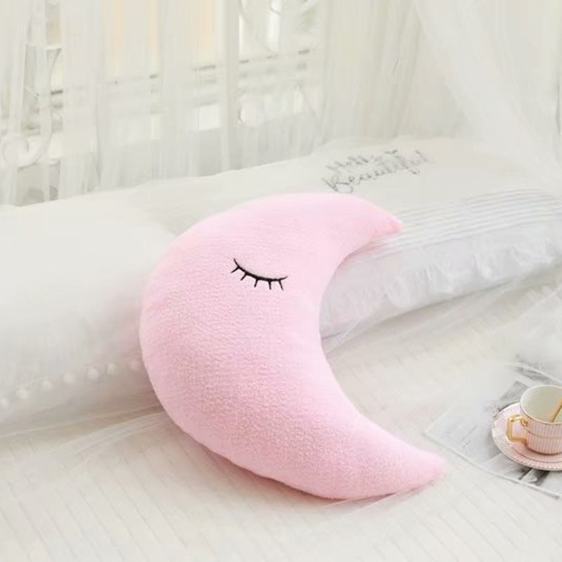 HKM-671251 Sky Series Plush Pillows - Soft Cotton-Filled Cloud, Star, Moon & Raindrop Designs