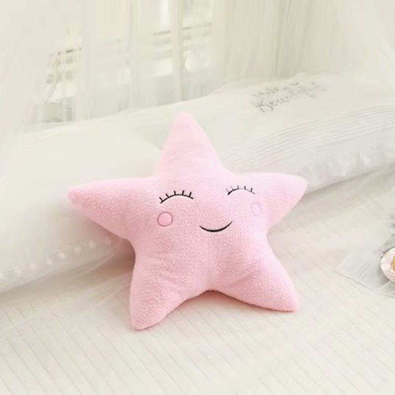 HKM-671251 Sky Series Plush Pillows - Soft Cotton-Filled Cloud, Star, Moon & Raindrop Designs