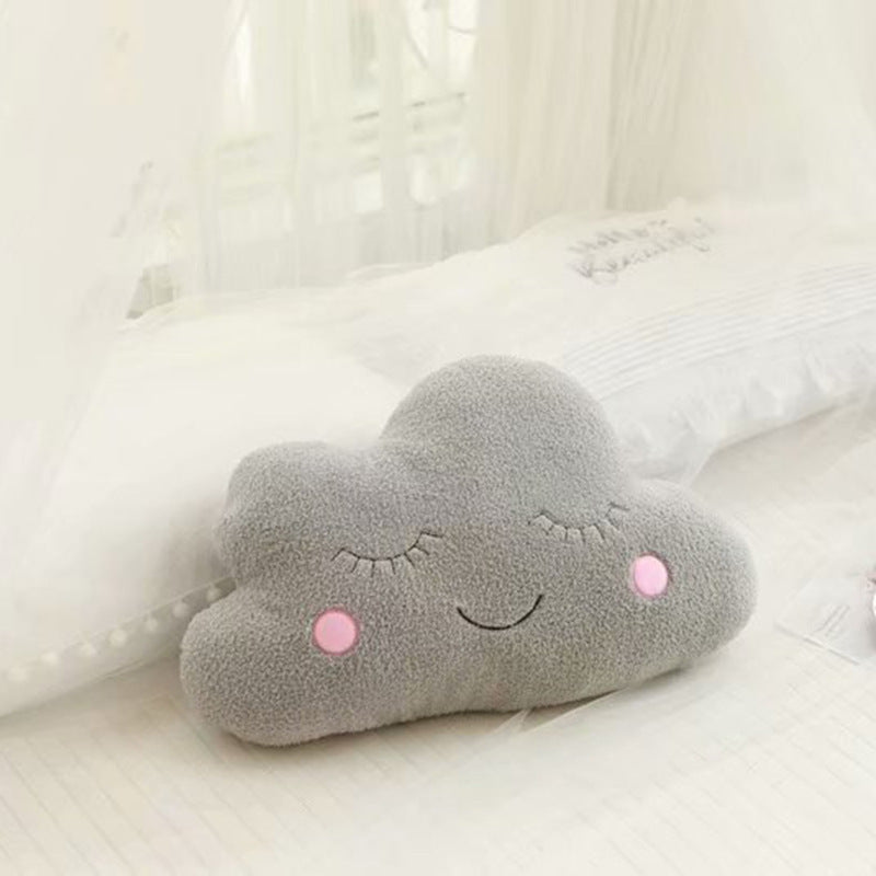 HKM-671251 Sky Series Plush Pillows - Soft Cotton-Filled Cloud, Star, Moon & Raindrop Designs