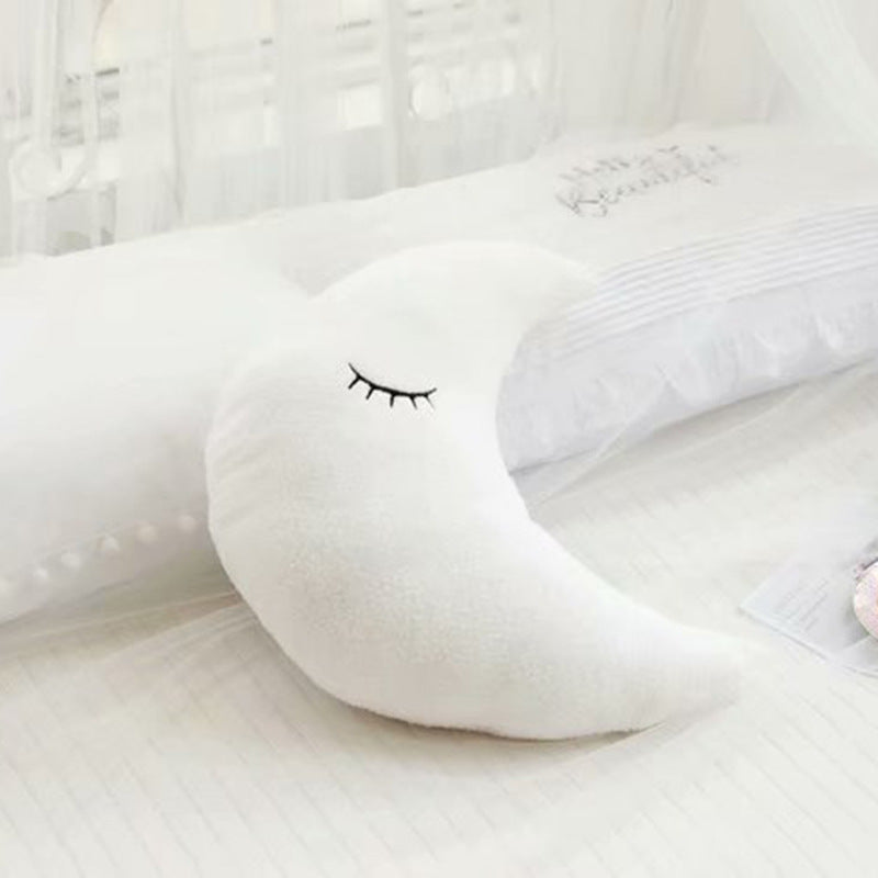 HKM-671251 Sky Series Plush Pillows - Soft Cotton-Filled Cloud, Star, Moon & Raindrop Designs