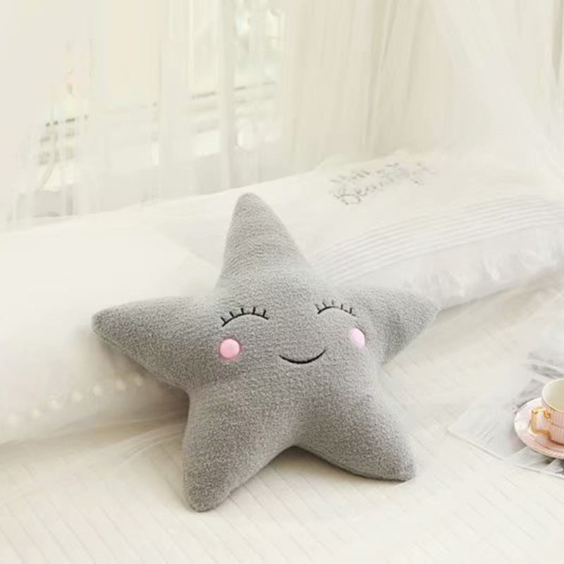 HKM-671251 Sky Series Plush Pillows - Soft Cotton-Filled Cloud, Star, Moon & Raindrop Designs
