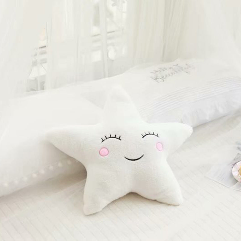 HKM-671251 Sky Series Plush Pillows - Soft Cotton-Filled Cloud, Star, Moon & Raindrop Designs