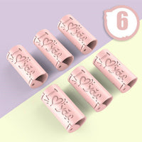 HKM-671443 Needle-Free Quilt Cover Clips Set - 12 Modern ABS Fasteners in Pink & Blue