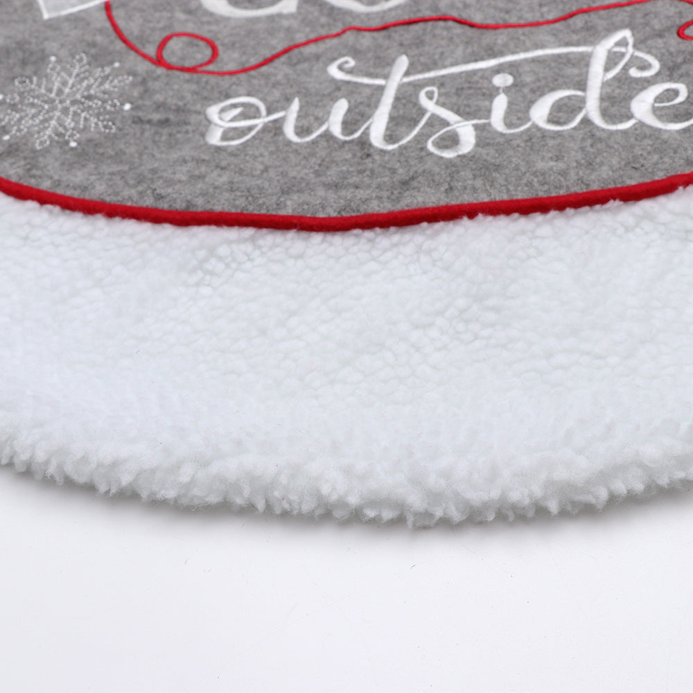 HKM-671571 48-Inch Cartoon Tree Skirt for Stylish Holiday Decoration