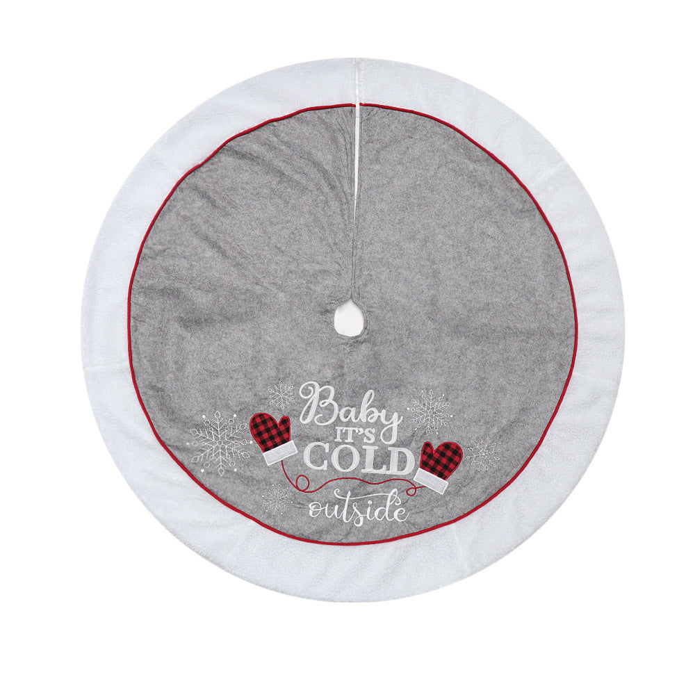 HKM-671571 48-Inch Cartoon Tree Skirt for Stylish Holiday Decoration