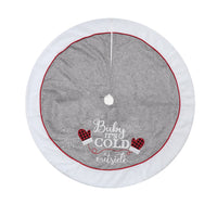 HKM-671571 48-Inch Cartoon Tree Skirt for Stylish Holiday Decoration