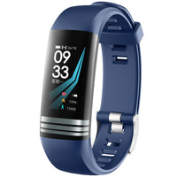 HKM-671635 Smart Body Temperature Bracelet with Step Counter and Health Monitoring Features - 1.14 Inch Touch Screen