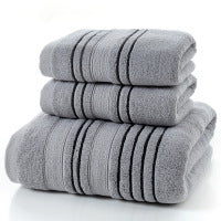HKM-671699 Pure Cotton Bath Towels Set - Soft and Skin-Friendly, Multi-Color Options Available