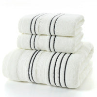 HKM-671699 Pure Cotton Bath Towels Set - Soft and Skin-Friendly, Multi-Color Options Available