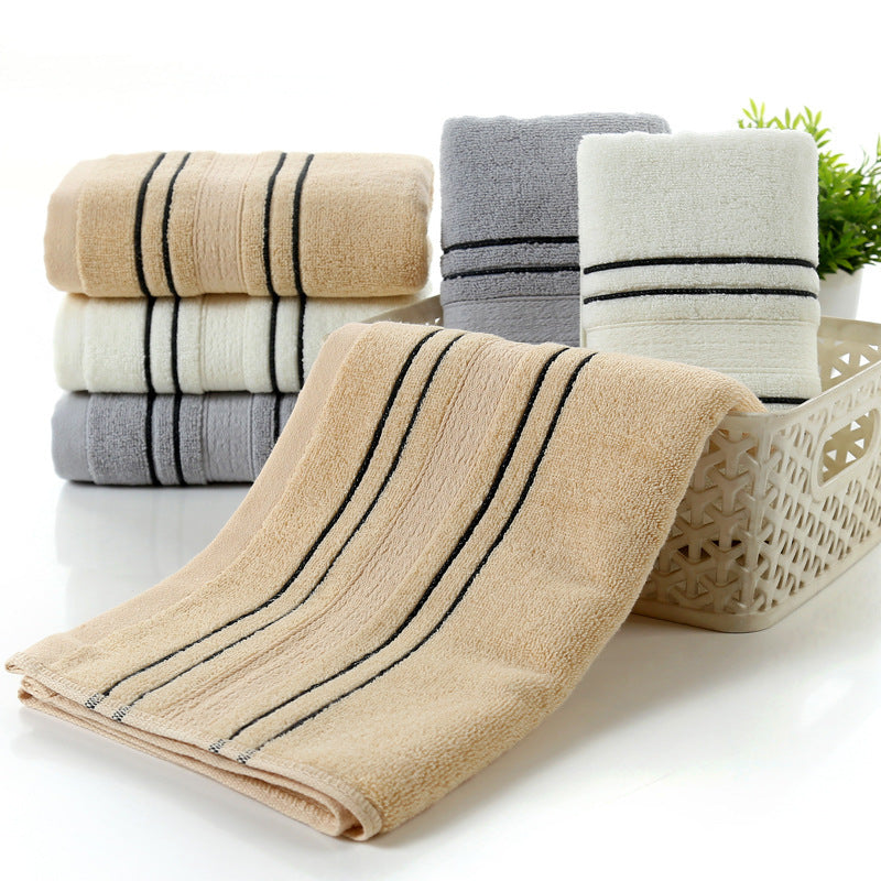 HKM-671699 Pure Cotton Bath Towels Set - Soft and Skin-Friendly, Multi-Color Options Available