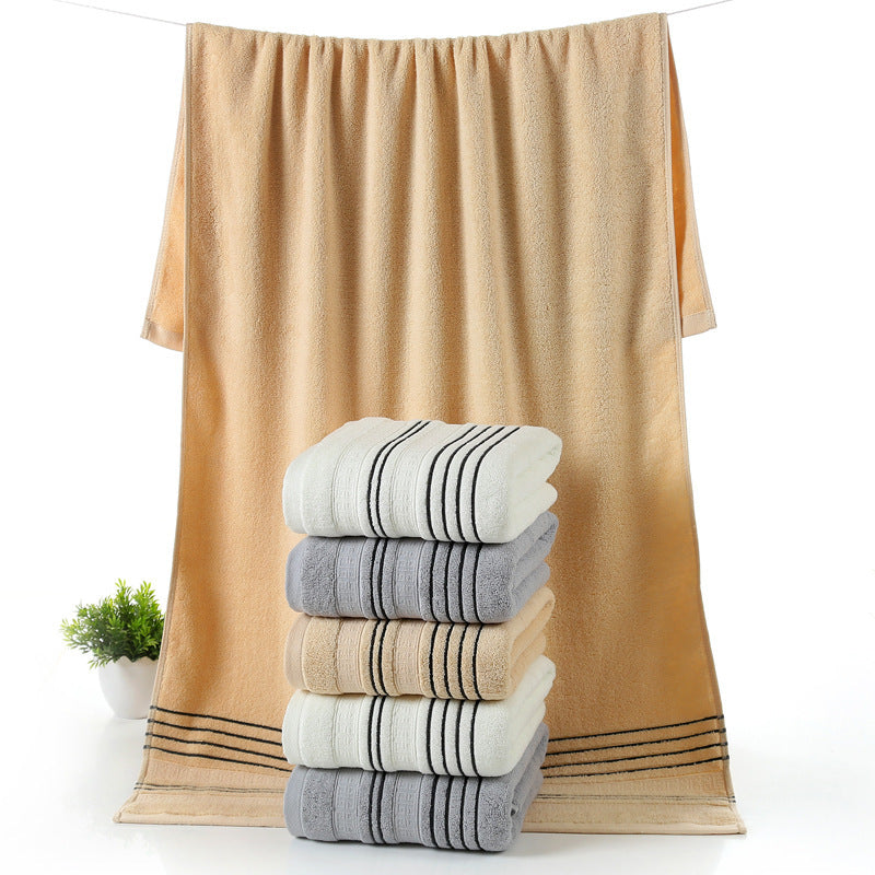 HKM-671699 Pure Cotton Bath Towels Set - Soft and Skin-Friendly, Multi-Color Options Available