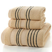 HKM-671699 Pure Cotton Bath Towels Set - Soft and Skin-Friendly, Multi-Color Options Available