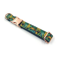 HKM-671827 Adjustable Green Cloth Dog Collar in Multiple Sizes