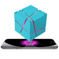 HKM-671827 Bluetooth Wireless Hi-Fi Cube Speaker with Built-In Battery, Radio, and TF Card Support