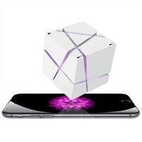 HKM-671827 Bluetooth Wireless Hi-Fi Cube Speaker with Built-In Battery, Radio, and TF Card Support