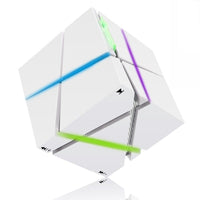 HKM-671827 Bluetooth Wireless Hi-Fi Cube Speaker with Built-In Battery, Radio, and TF Card Support