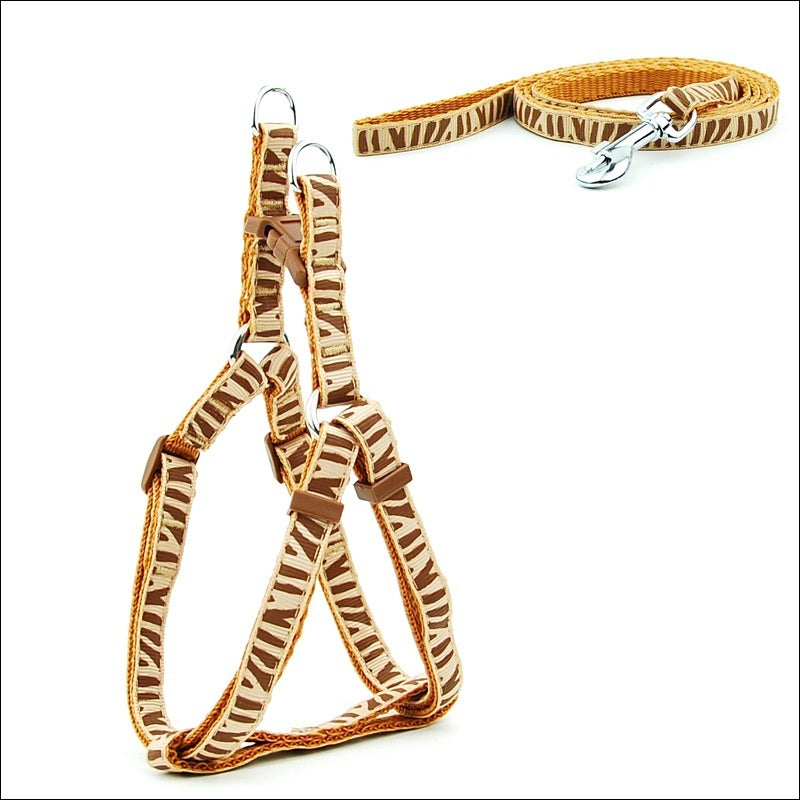 HKM-671955 Polka Dot Pet Chest Harness and Leash for Small to Medium Dogs - Multiple Colors Available