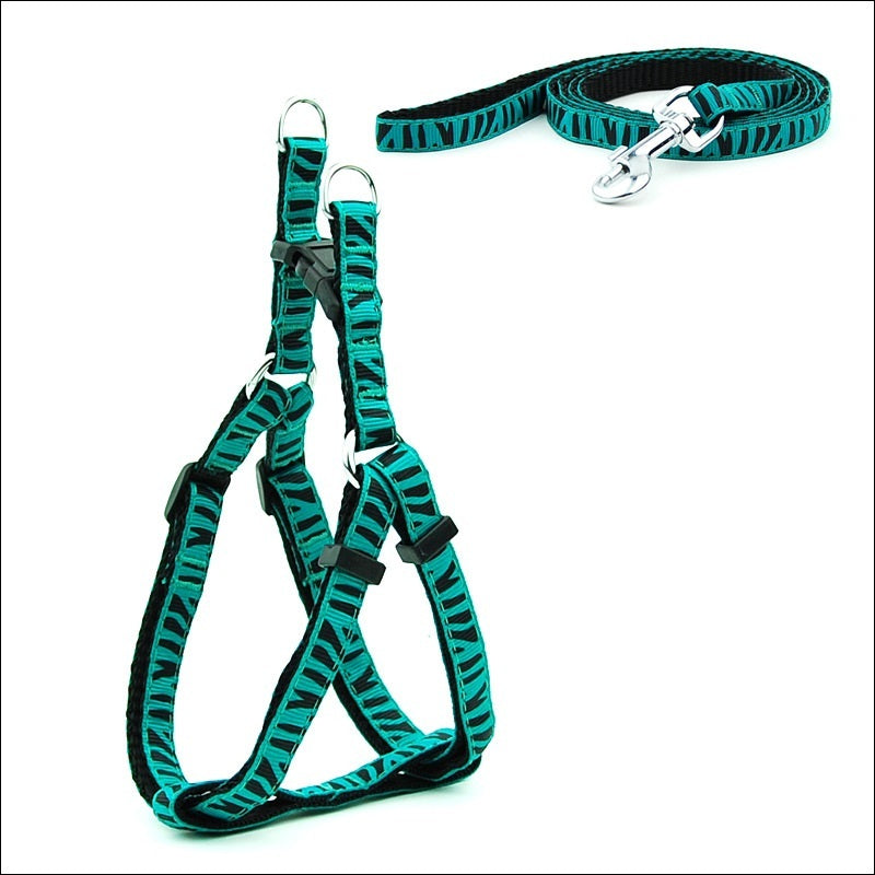 HKM-671955 Polka Dot Pet Chest Harness and Leash for Small to Medium Dogs - Multiple Colors Available