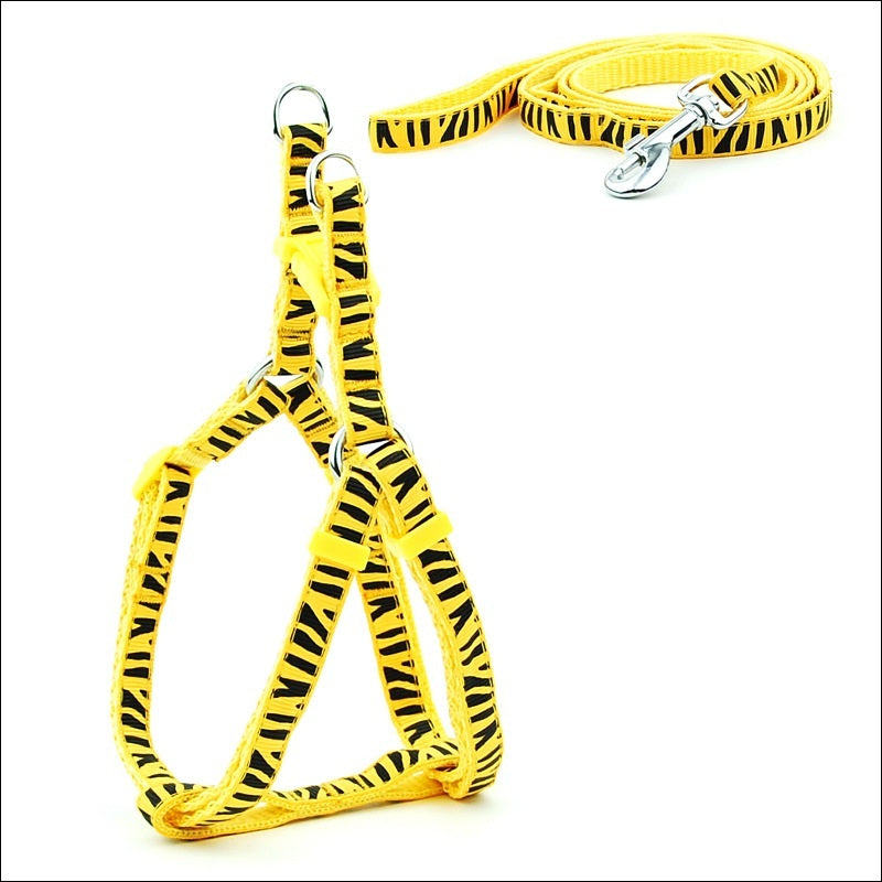 HKM-671955 Polka Dot Pet Chest Harness and Leash for Small to Medium Dogs - Multiple Colors Available