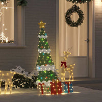 HKM-672083 Illuminated Christmas Tree with Gift Boxes – Warm White LED – Indoor & Outdoor Decoration