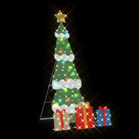 HKM-672083 Illuminated Christmas Tree with Gift Boxes – Warm White LED – Indoor & Outdoor Decoration